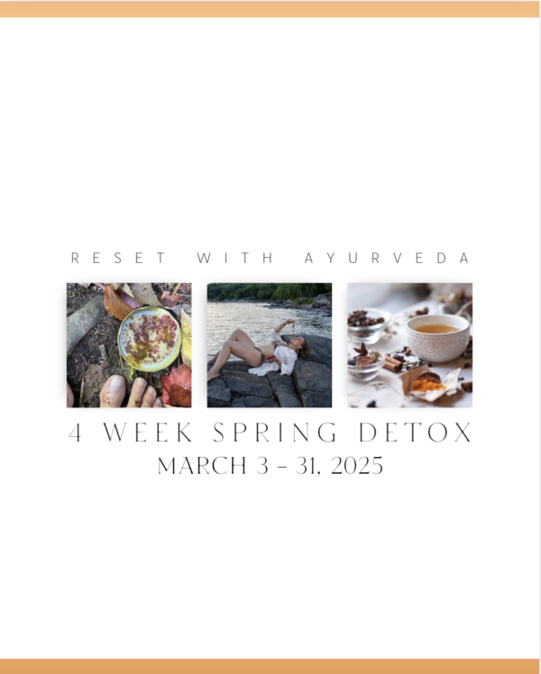 4 WEEK SPRING DETOX                 VIRTUAL RESET for OPTIMAL HEALTH